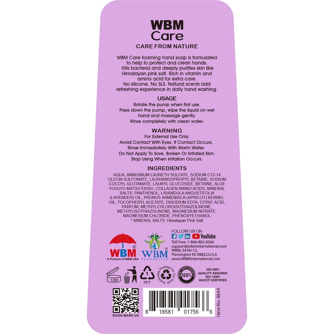 Cheapest ???? WBM Care Lavender And Almond Foaming Hand Soap 3 Pk. ???? 4 Cheapest ???? WBM Care Lavender And Almond Foaming Hand Soap 3 Pk. ???? - Image 4