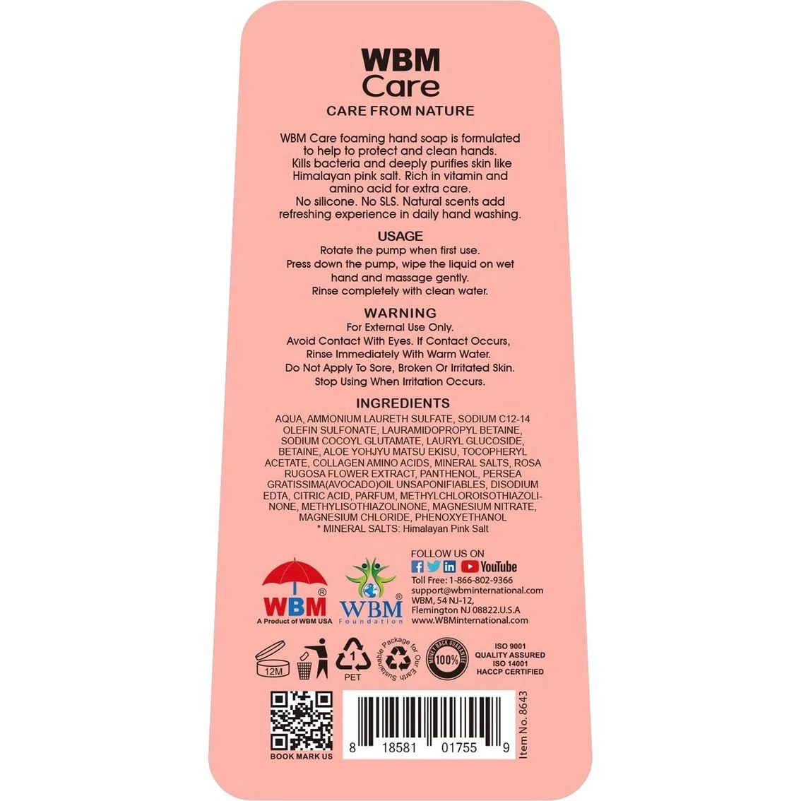 Coupon ???? WBM Care Rose And Avacado Foaming Hand Soap 3 Pk. ???? 3 Coupon ???? WBM Care Rose And Avacado Foaming Hand Soap 3 Pk. ???? - Image 3