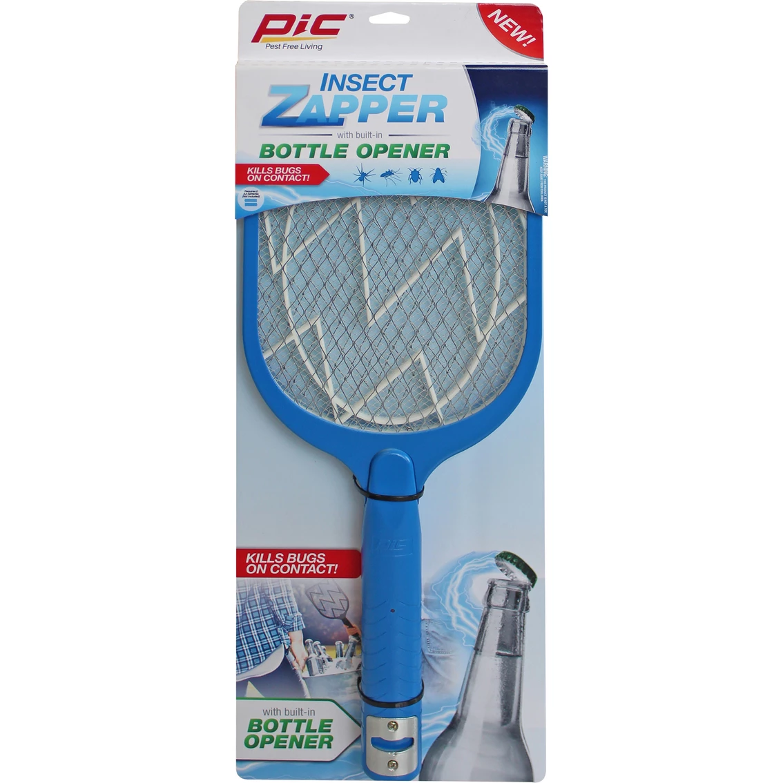 Wholesale ???? PIC Insect Zapper Racket With Built-in Bottle Opener 1ct ⌛ 1 Wholesale ???? PIC Insect Zapper Racket With Built-in Bottle Opener 1ct ⌛