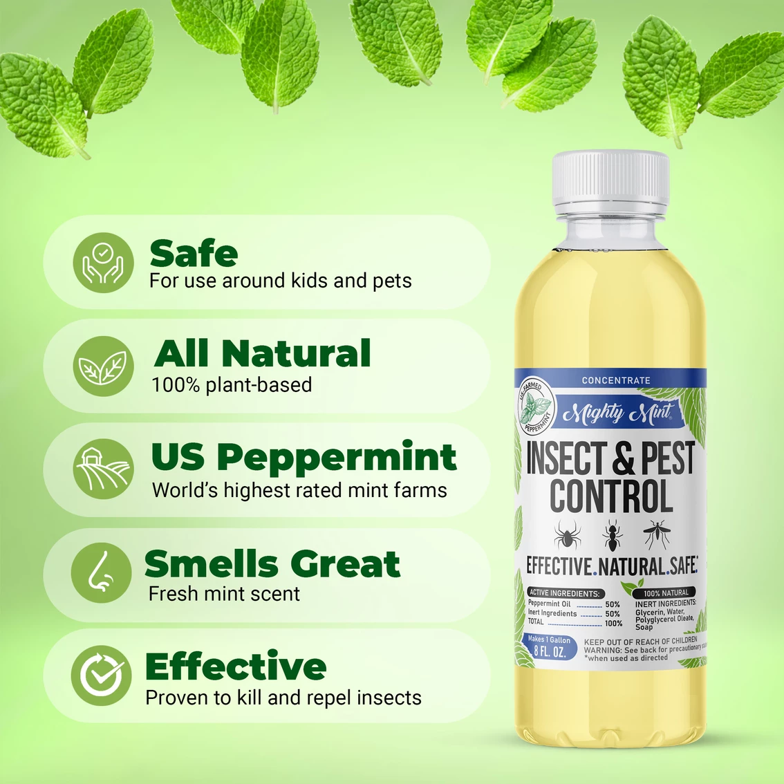 Hot Sale ???? Pure Origins Mighty Mint Insect & Pest Control Natural Spray Concentrate 8 Oz. ???? 2 Hot Sale ???? Pure Origins Mighty Mint Insect & Pest Control Natural Spray Concentrate 8 Oz. ???? - Image 2