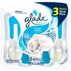 Outlet ???? Glade PlugIns Clean Linen Scented Oil Air Freshener Refill ⌛
