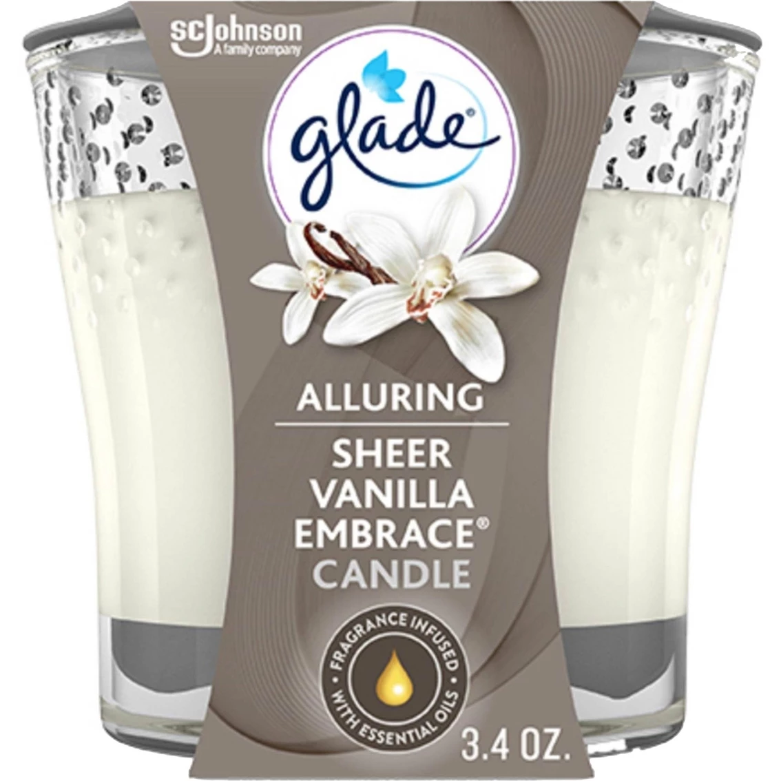 New ???? Glade Sheer Vanilla Embrace Candle 3.4 Oz. ✔️ 1 New ???? Glade Sheer Vanilla Embrace Candle 3.4 Oz. ✔️