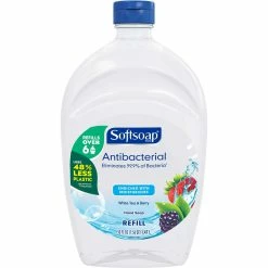 Best Sale ✔️ SoftSoap Soft Soap White Tea And Berry Antibacterial Liquid Hand Soap Refill 50 Oz. ????